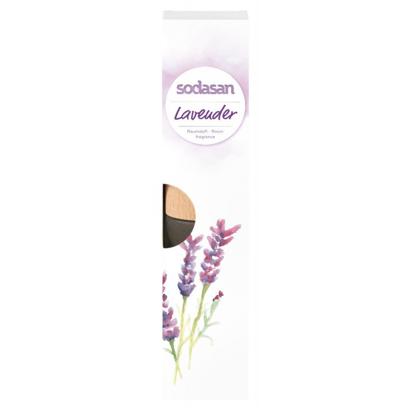 Sodasan Raumduft Lavendel  200 ml inkl. Buchenholzsticks