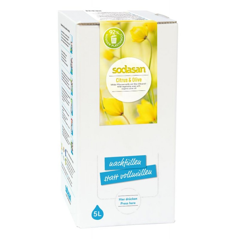 Sodasan Citrus-Olive Flüssigseife  5 l Bagin Box