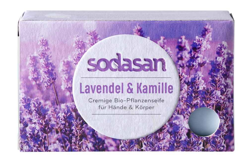 4019886190015_F_LavendelKamille Sodasan Creme Seife Lavendel  und Kamille100 g