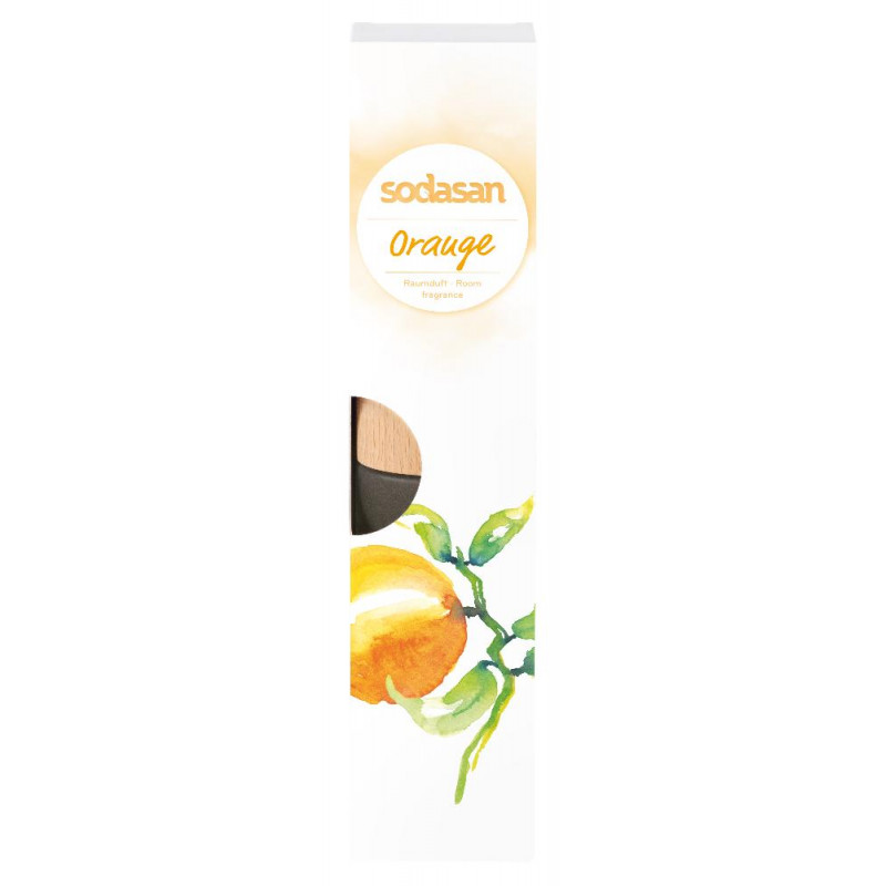 Sodasan Raumduft Orange inkl. Buchenholzsticks 200 ml