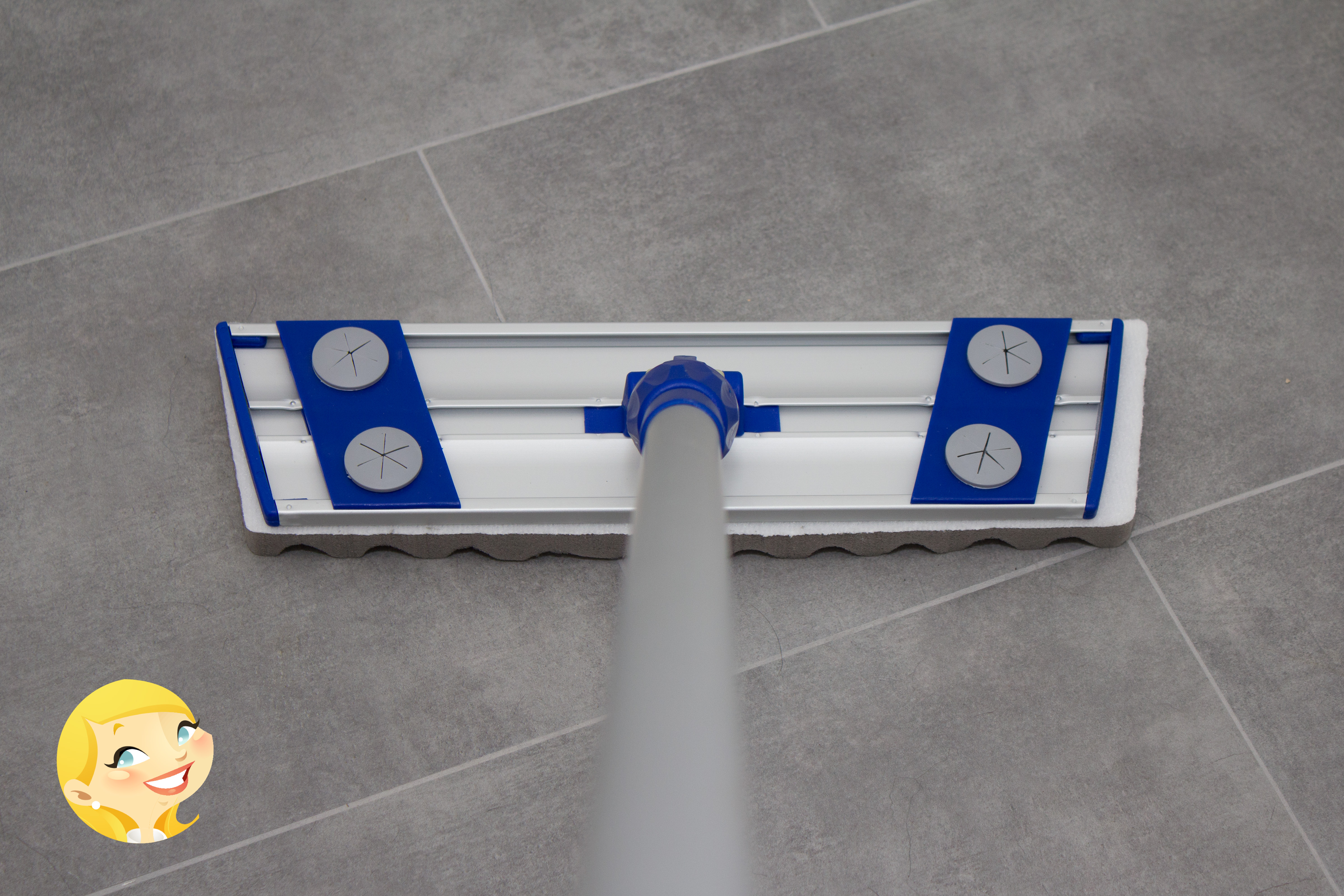 Mr.  Flexible blau, inkl. Teleskopstiel  NEU und 2 Bambus Bodenfasern