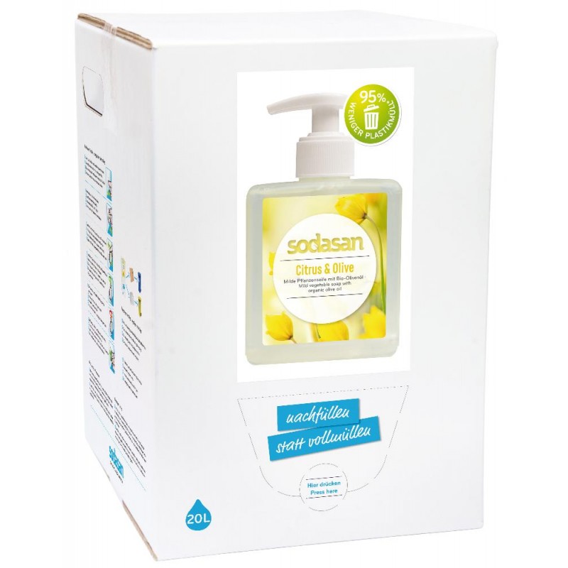 Sodasan Citrus-Olive Flüssigseife  20 l Bagin Box