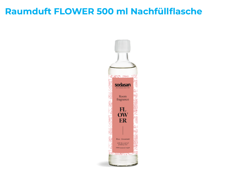 Sodasan Raumduft Flower  500 ml Nachfüllung