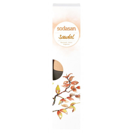 Sodasan Raumduft Senses Sandal inkl. Buchenholzsticks 200 ml