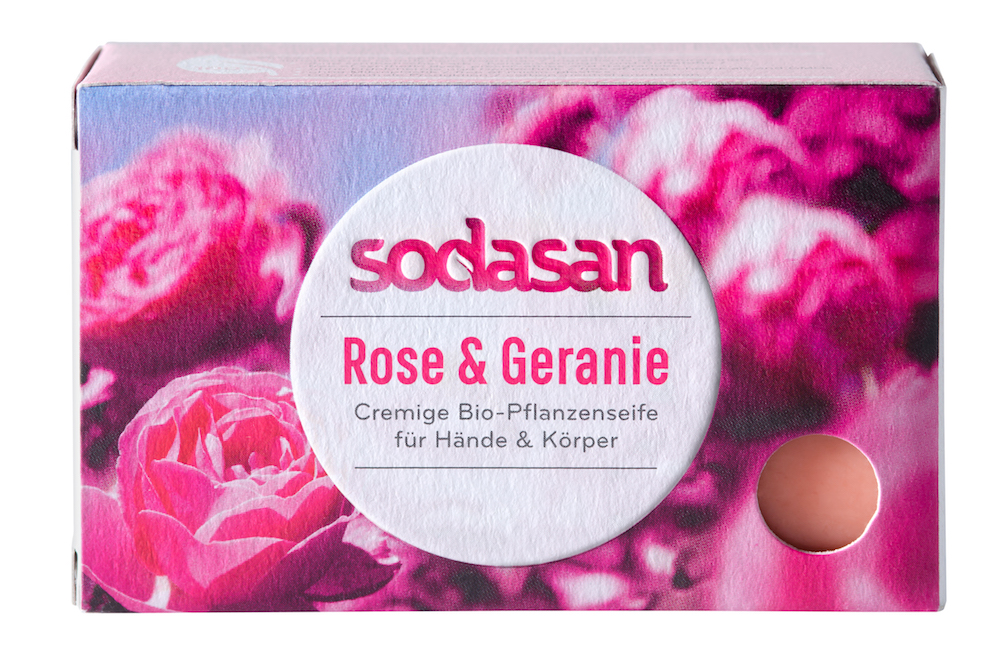4019886190077_F_RoseGeranie Sodasan Creme SeifeRose und Geranie 100 g