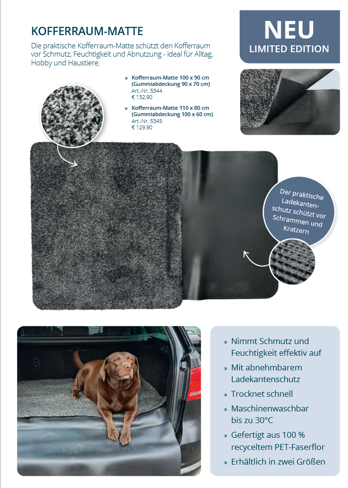 Ha-Ra Das Original Kofferraum Matte groß