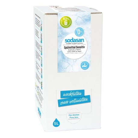 Sodasan Hand Geschirrspülmittel sensitiv  5l Bagin Box