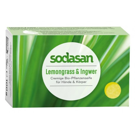 seife-8 Sodasan Creme Seife Lemon Grass  und Ingwer100 gr