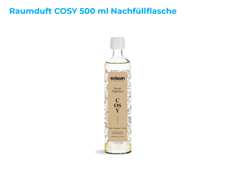 Sodasan Raumduft Cosy 500 ml Nachfüllung
