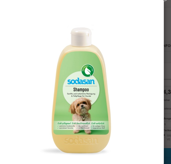 NEU Sodasan Shampoo für Hunde